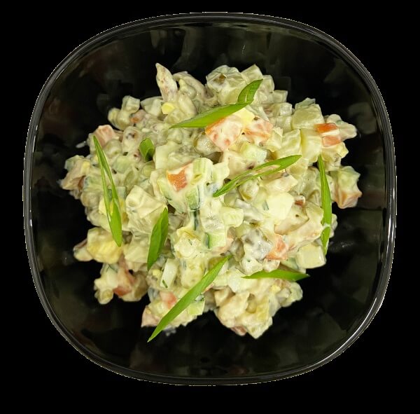 Салат оливье с курицей