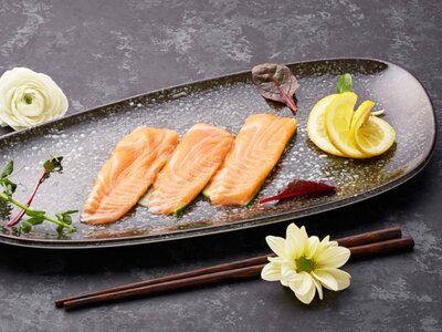 Сашими с лососем