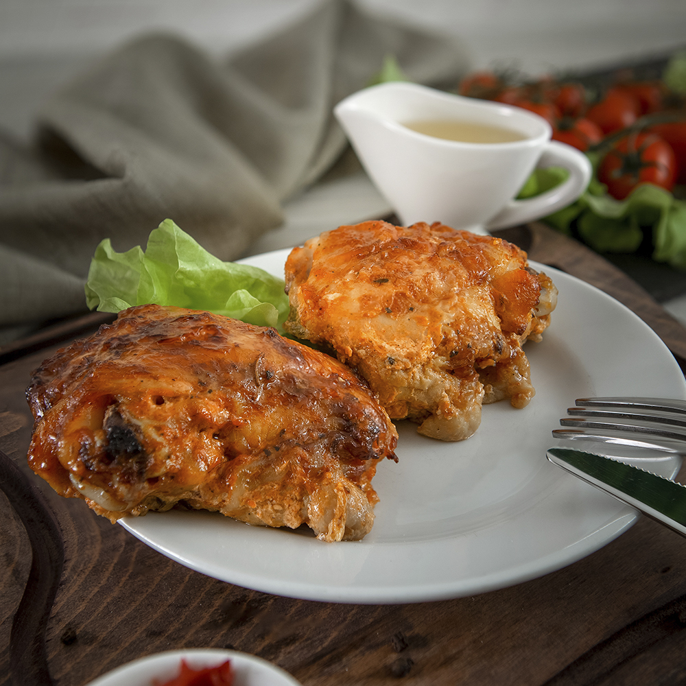 Куриное бедро запеченное в духовке