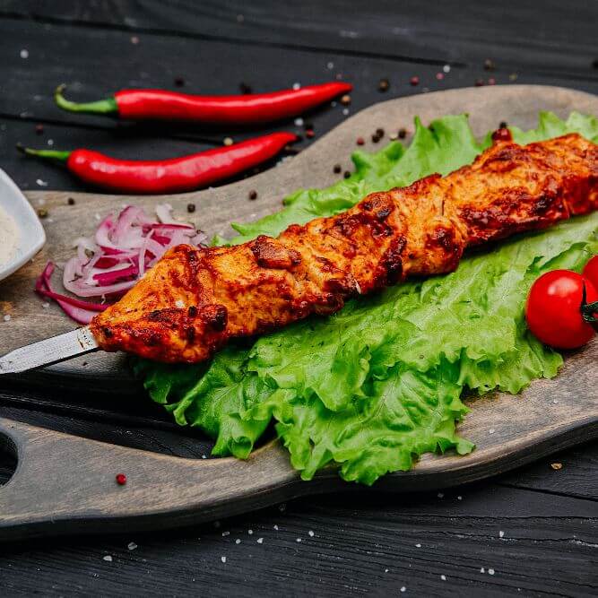 Шашлык из филе куриной грудки