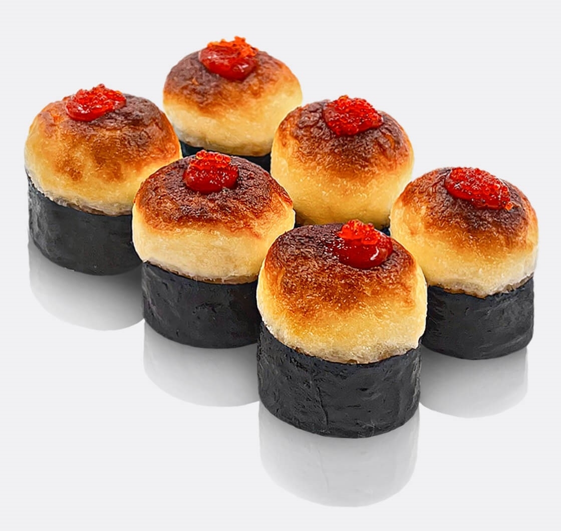 Запеченный ролл с креветкой