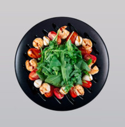 Рукола с креветками