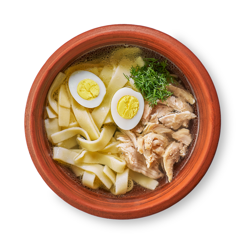 Куриный суп с домашней лапшой