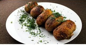 Шампиньоны на мангале