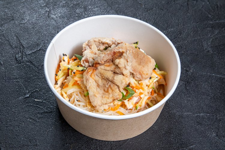 Фунчоза со свининой.