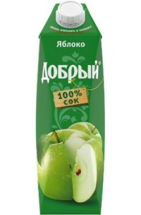 Сок добрый яблоко 1л 