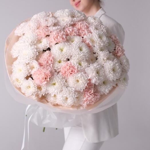 Хризантема и диантусы 