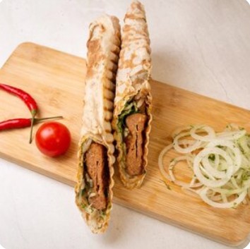 Люля-кебаб из курицы в лаваше
