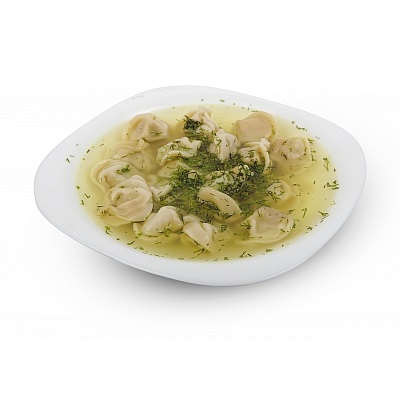 Пельмени в грибном бульоне
