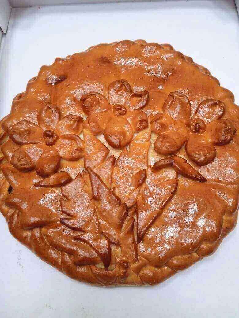 Пирог с мясом и капустой 1 кг