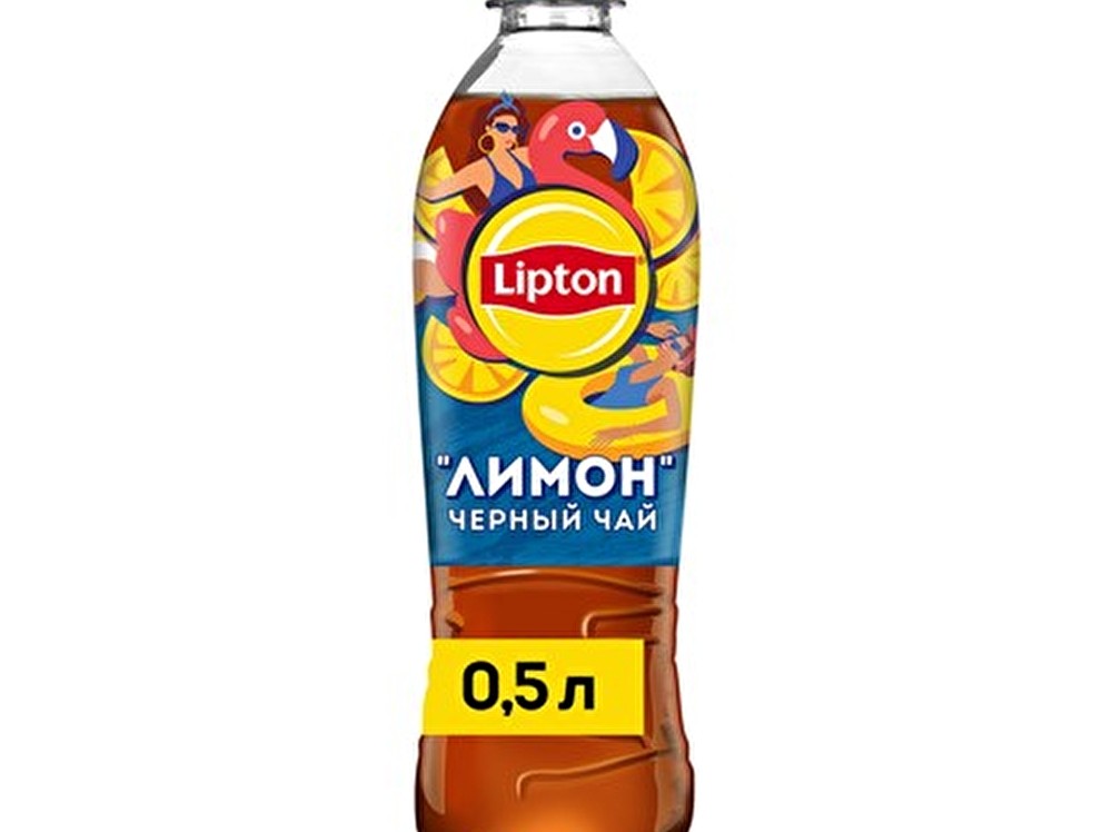 Чай Lipton черный (лимон) 0, 5 л