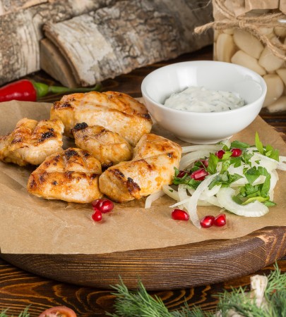 Шашлык из куриного филе