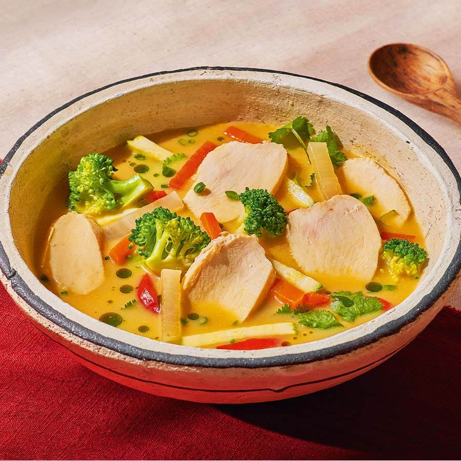 Сябу с курицей и овощами