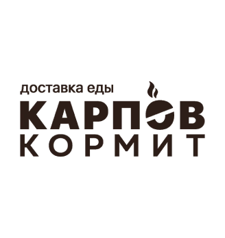 Карпов кормит - логотип