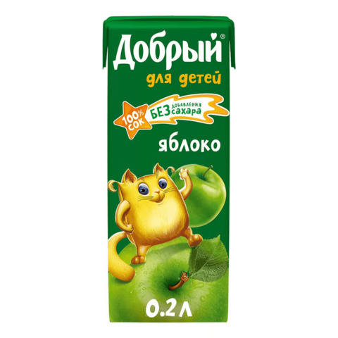 Сок Добрый 0,2л. Яблочный