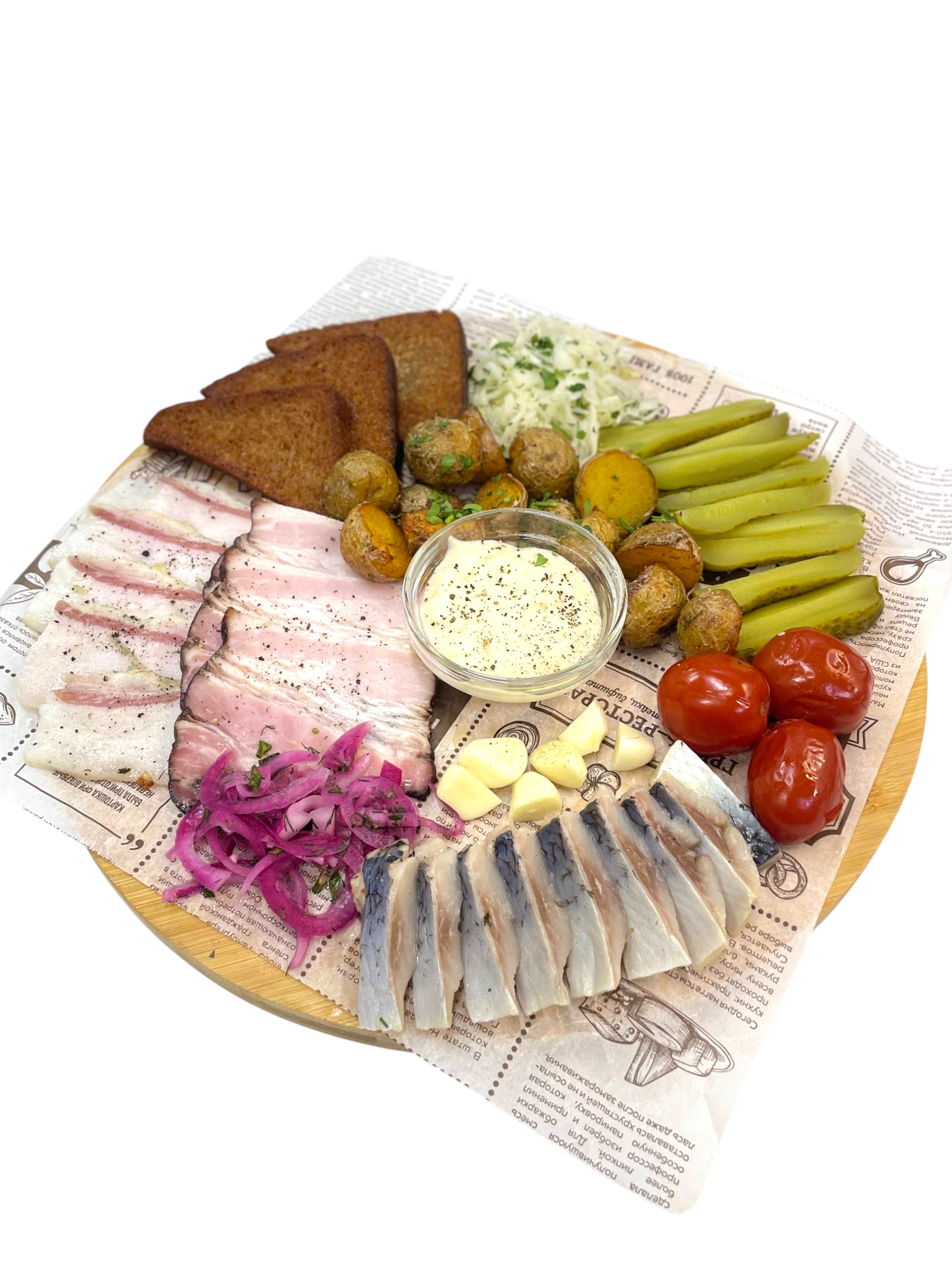 Тарелка под водочку