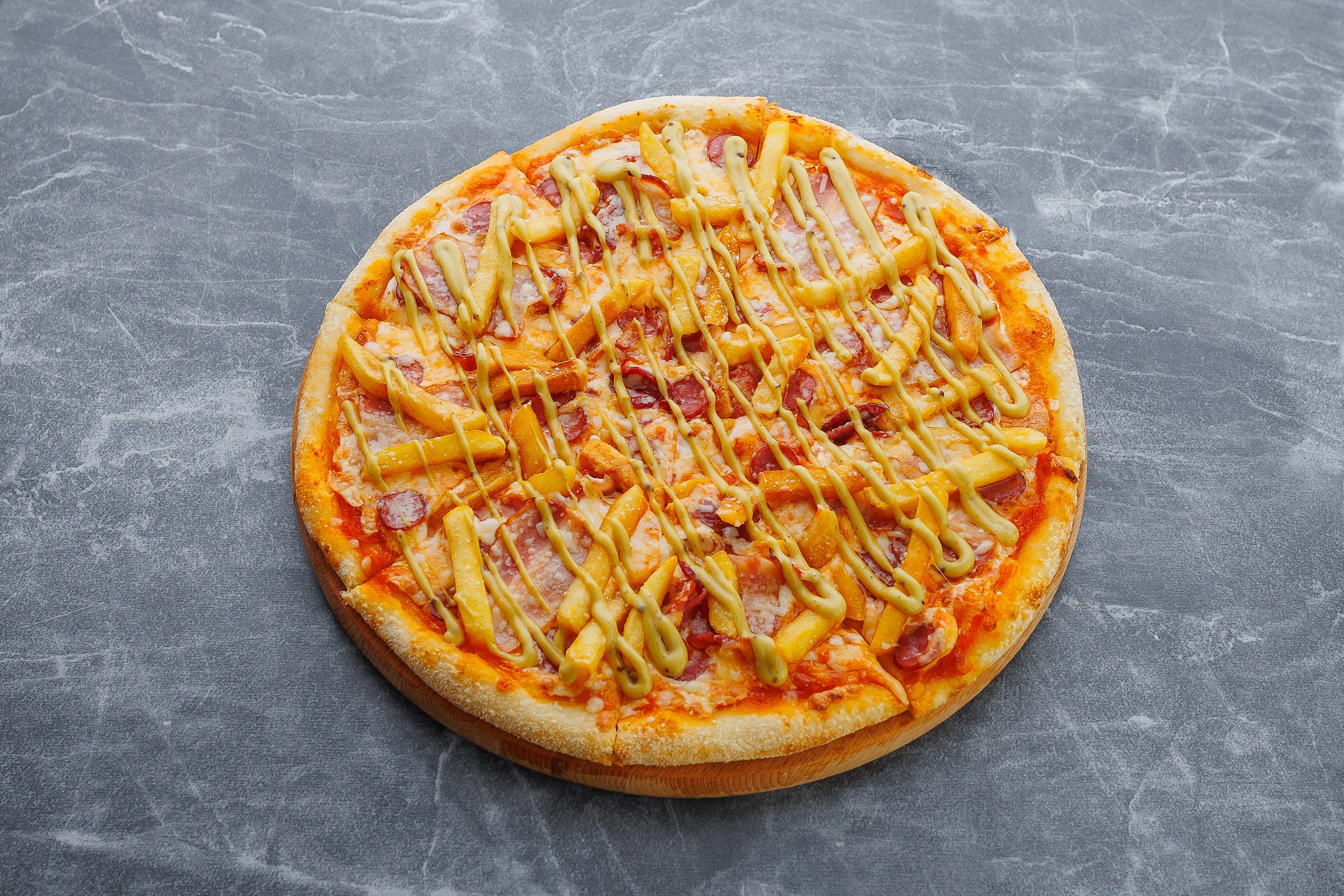 Пицца с картофелем фри