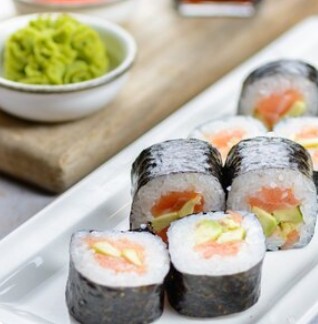 Сяке с авокадо