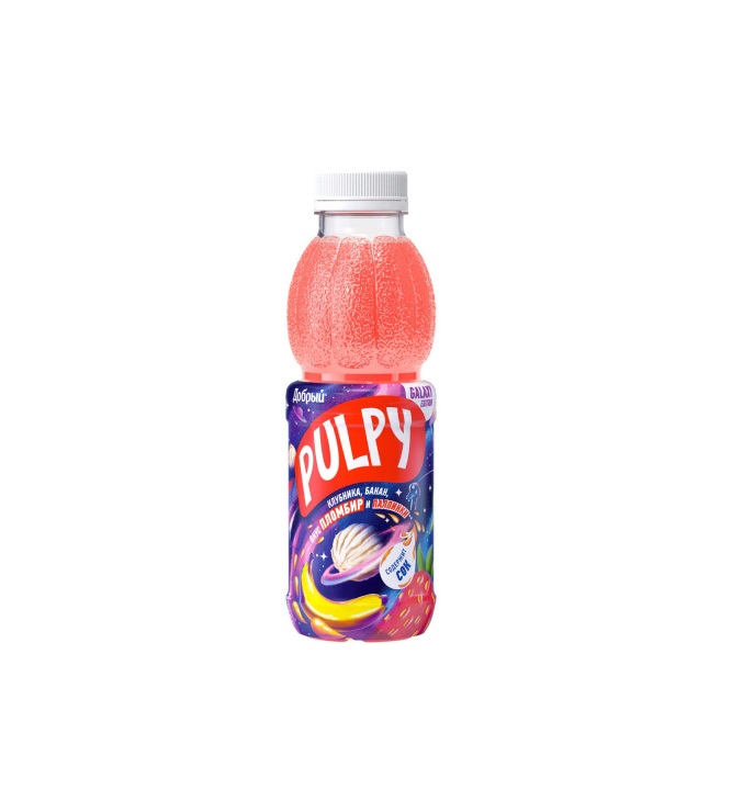 Добрый Pulpy Клубника, банан и пломбир