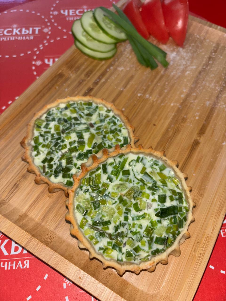 Перепечки с зеленым луком