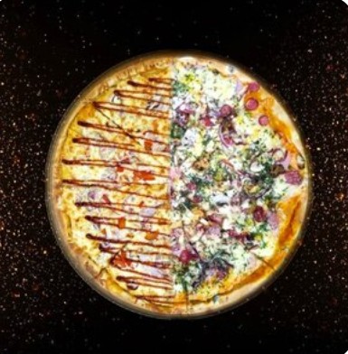 Пицца 50/50 Мясная и Баварская