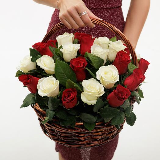 Корзина роз