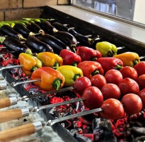 Овощное ассорти на углях