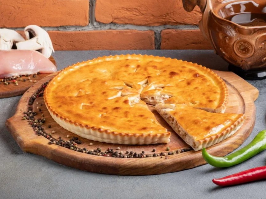 Пирог с индейкой и грибами 1.2 кг