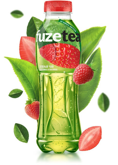 Fuzetea "Зеленый чай – клубника и малина
