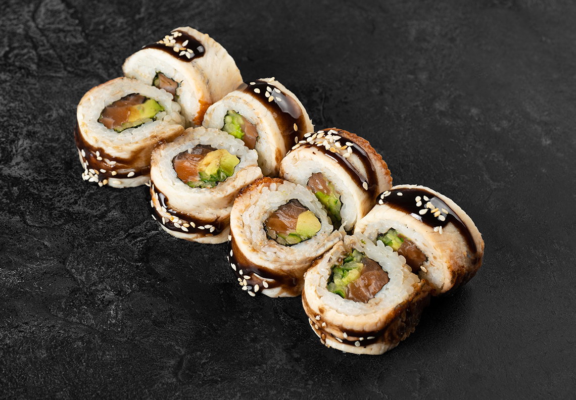 Ролл Канадский с лососем