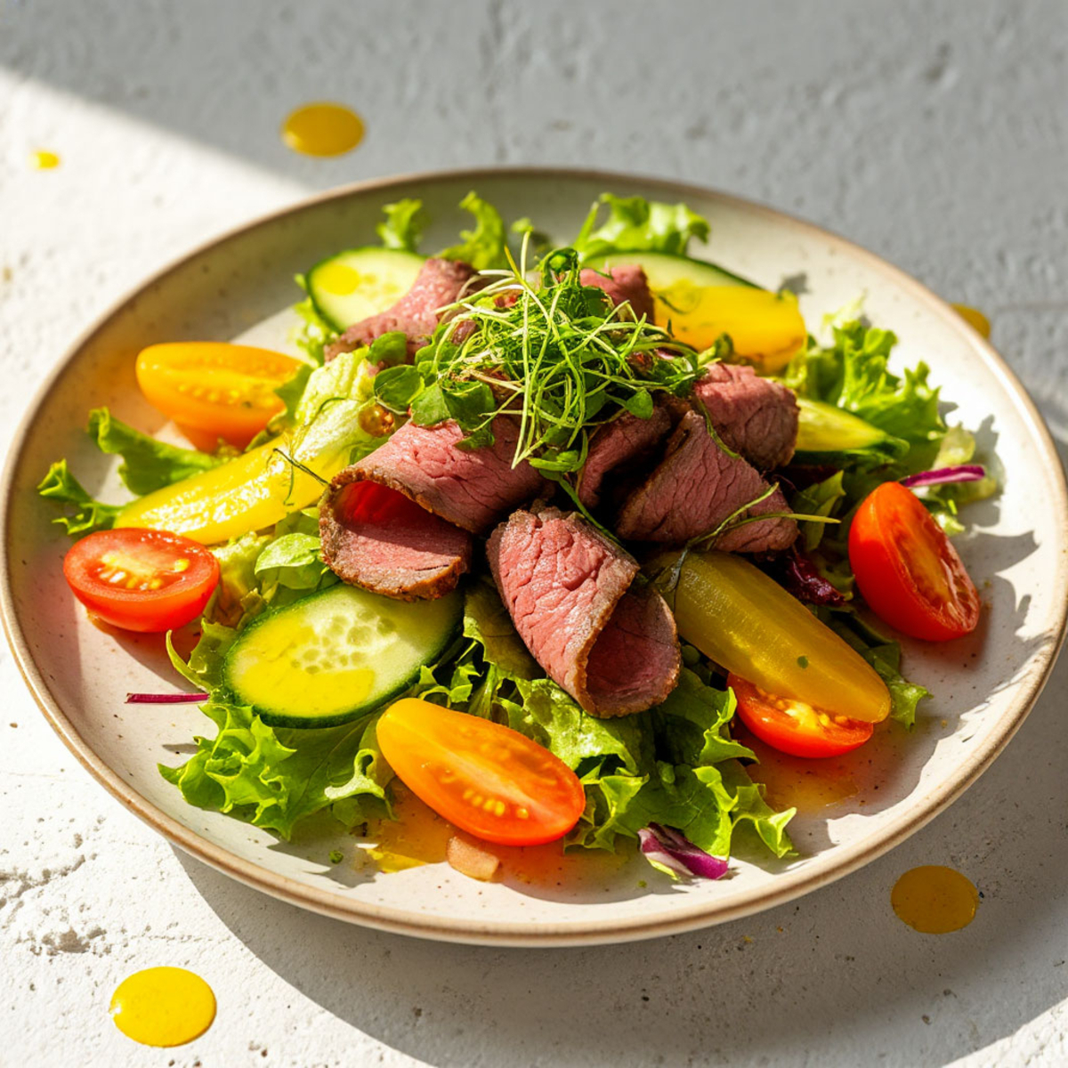 Салат с говяжьим ростбифом