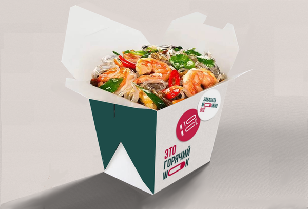 Wok с креветкой (лапша удон)