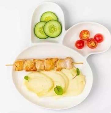 Картофельное пюре с шашлычком