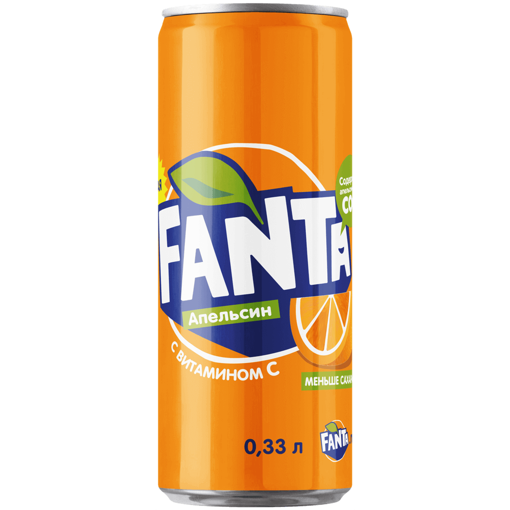 FANTA Фанта Апельсин 0, 33 л.