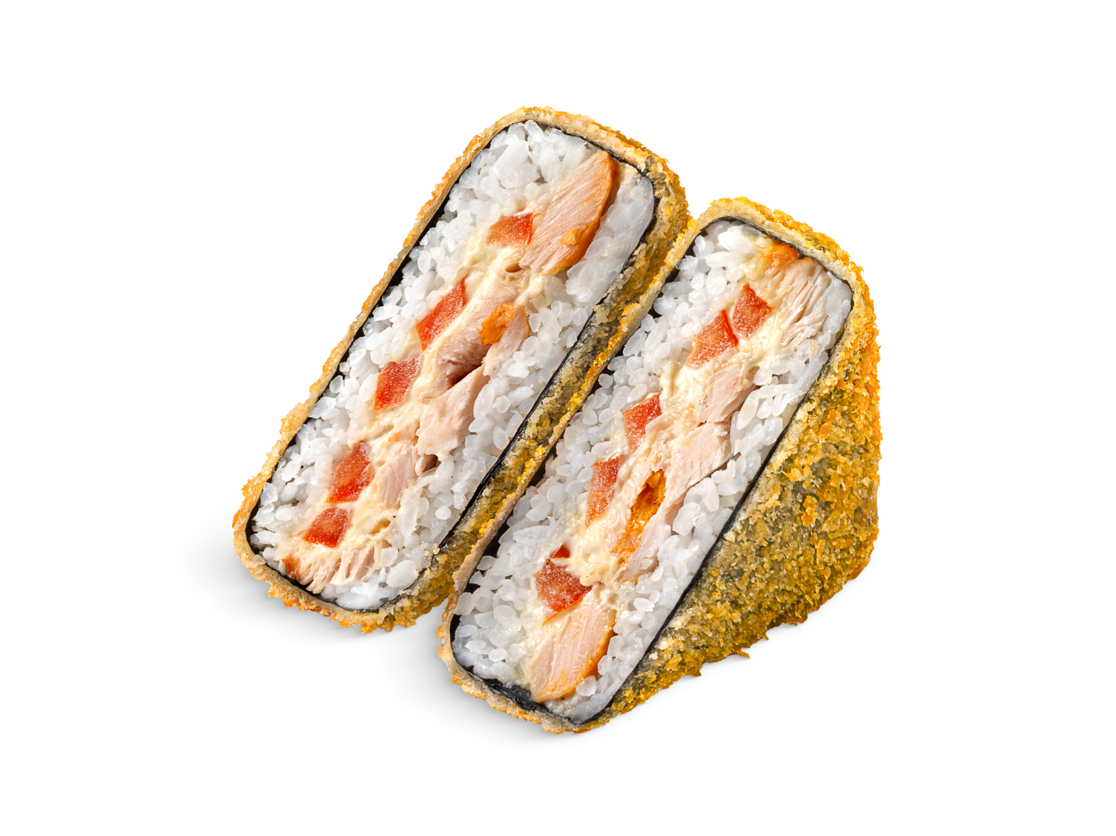 Онигири с курицей темпура