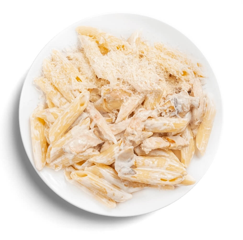 Пенне с копчёной курицей