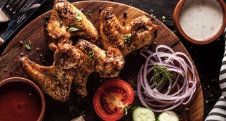 Шашлык из курицы крылышки 12 шт