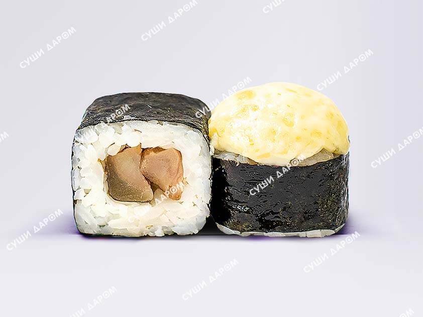 Запеченный мини ролл Чиз угорь