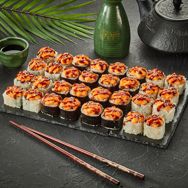 Сет Запеченный бум (Соус-2. Имбирь-2. Васаби-2.)