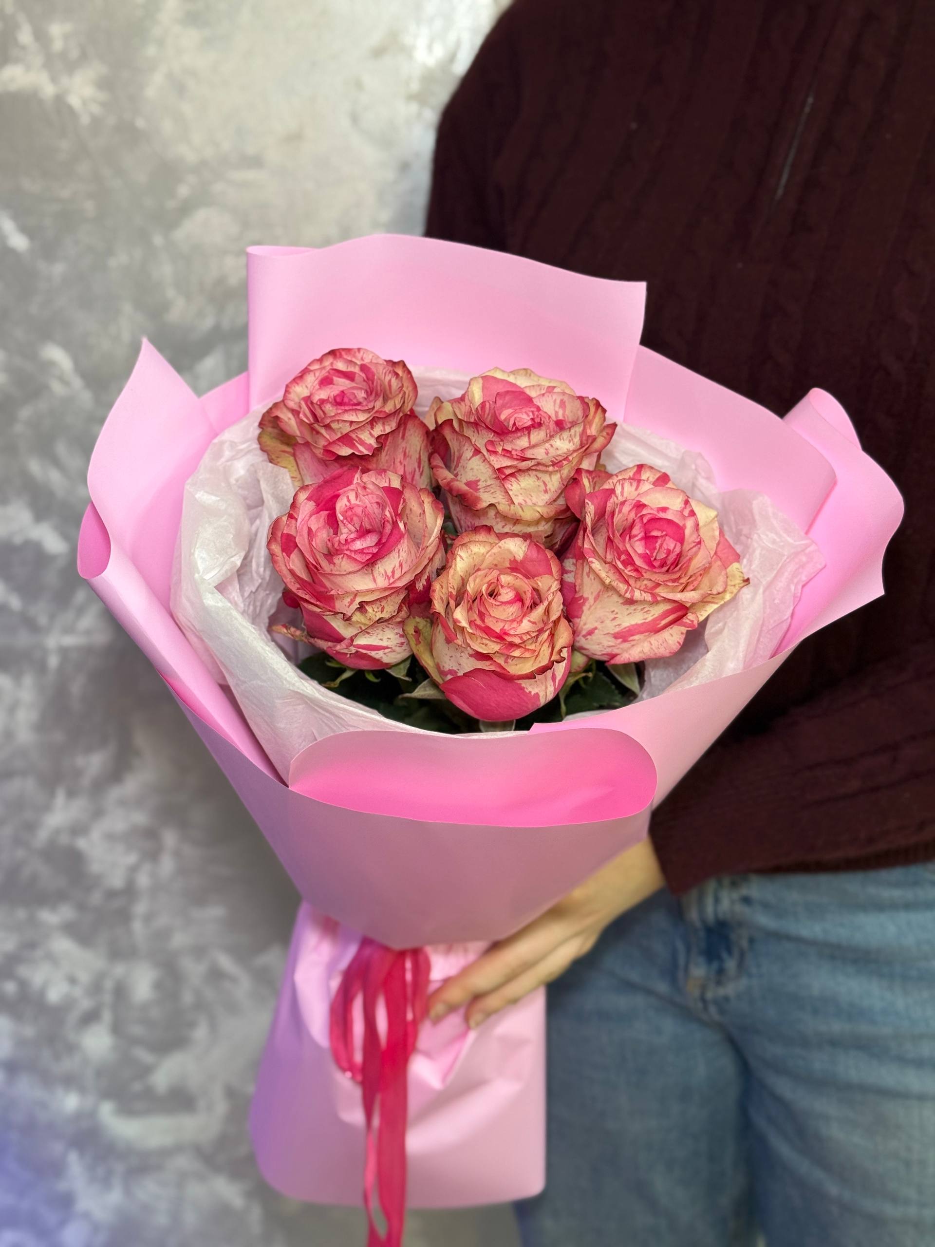 Монобукет из роз Мэджик таймс / 5шт.