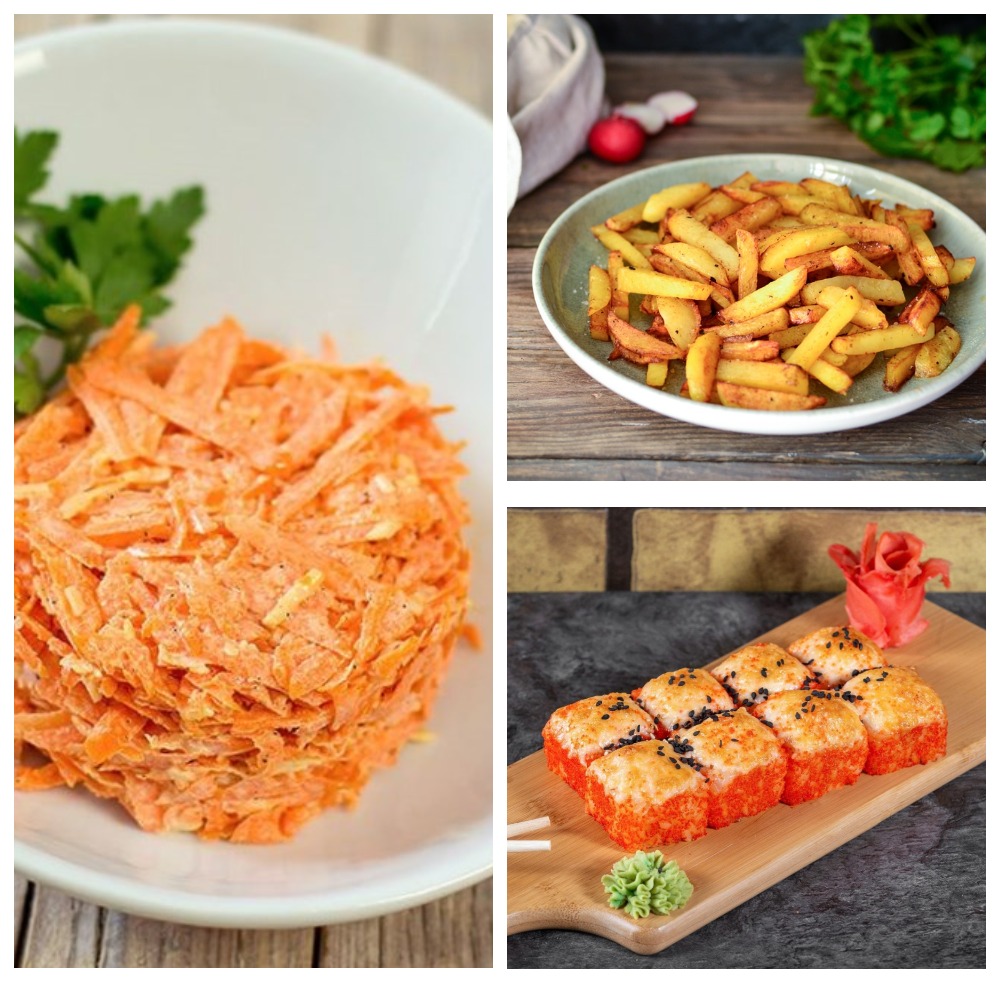 Ланч 4 Калифорния З, морковь, картофель