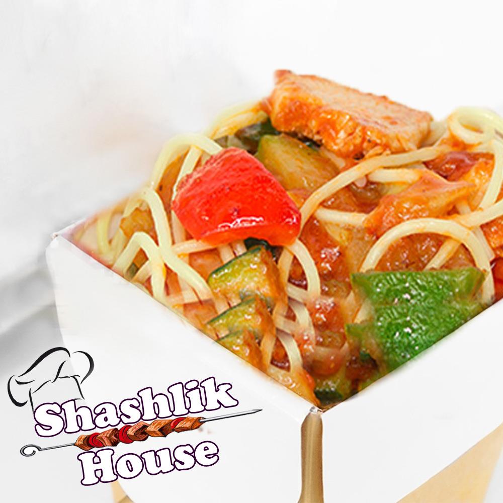 Вок со свининой в кисло-сладком соусе