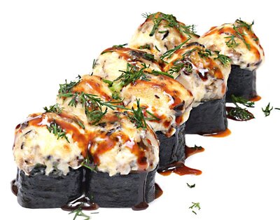 Запеченный ролл Шиитаке с сыром