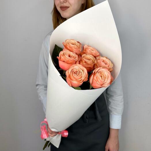 Букет из 7 пион.роз Кахала