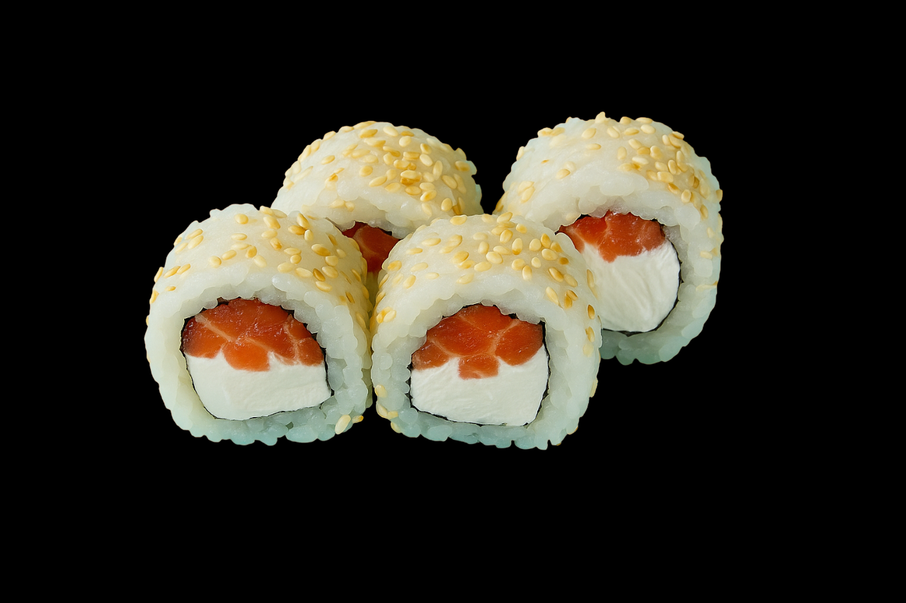 Ролл Филадельфия в кунжуте 1/2