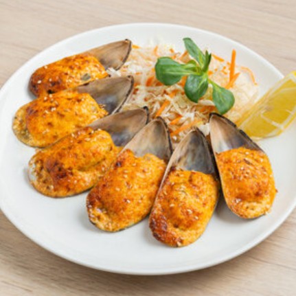 Запечённые мидии