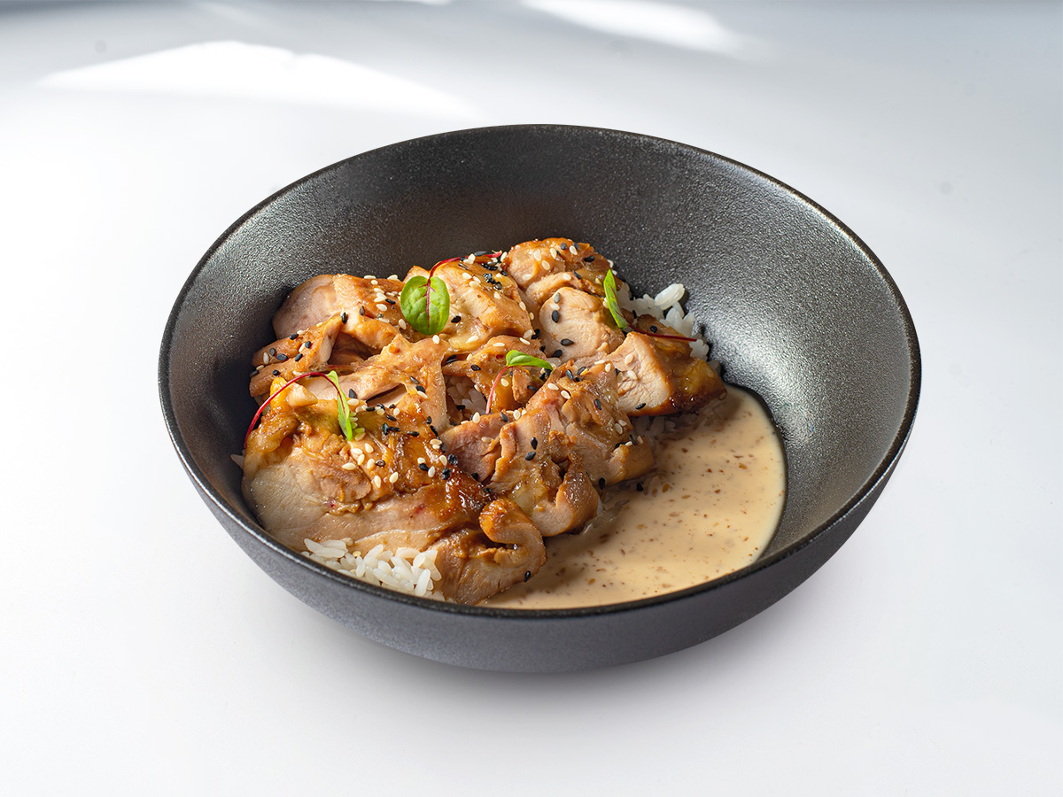 Цыпленок терияки с рисом