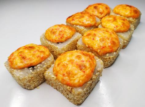 Запеченный ролл с курицей