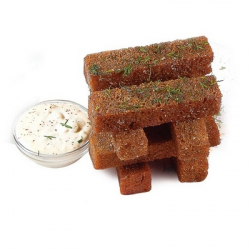 Гренки с чесночным соусом