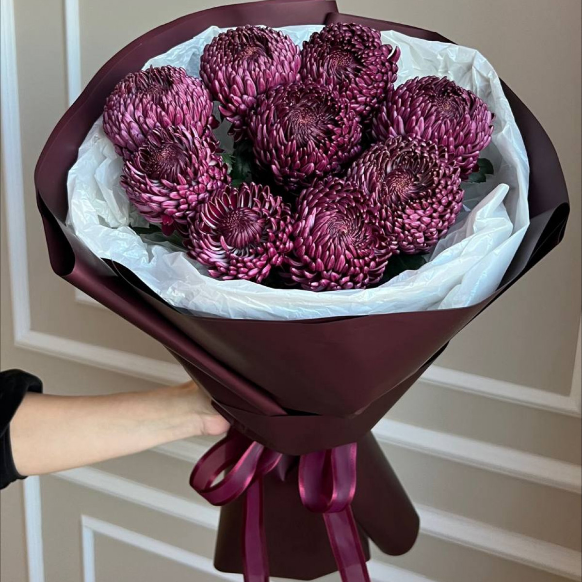 Моно букет из хризантем (предзаказ)  